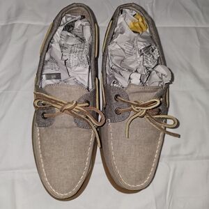 Sperry Tan and Gray Boat Shoes for Men